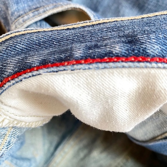 Tommy Hilfiger Mens Jeans 34x32 Med Wash Straight Leg Carpenter Style Pockets - Picture 13 of 16